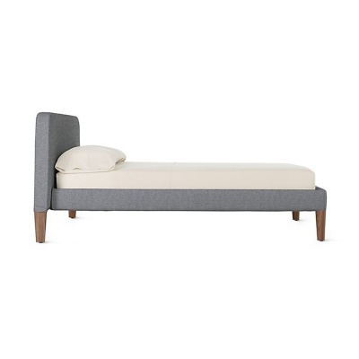 Фото Двуспальная кровать Parallel серого цвета