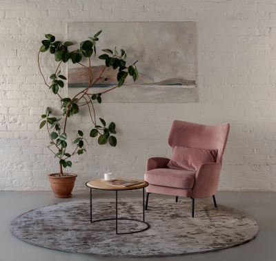 Фото Ковер Aracelis Steel Gray диаметр 200 см