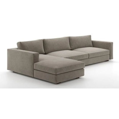 Фото Угловой диван Maddox бежево-серого цвета