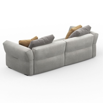 Фото Двухместный диван Twist серого цвета