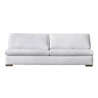 Фото Двухместный диван Modena Taper Armless белого цвета