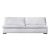 Фото Двухместный диван Modena Taper Armless белого цвета Фото Двухместный диван Modena Taper Armless белого цвета