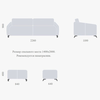Фото Пуф GETEBORG зеленого цвета