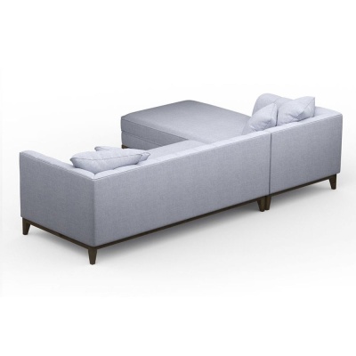 Фото Угловой диван Hector светло-серого цвета