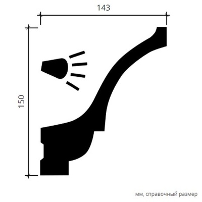 Фото КАРНИЗ ГИБКИЙ 1.50.221