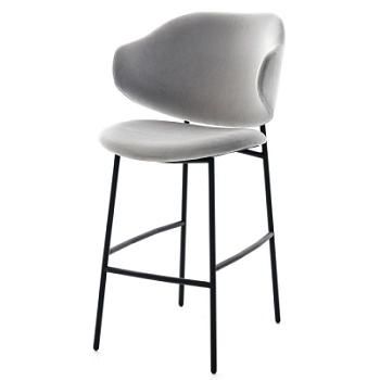 Фото Полубарный стул PRINCE серого цвета