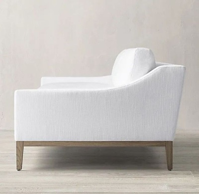 Фото Двухместный диван Italia Slope светло-серого цвета