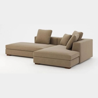 Фото Угловой диван Magnus светло-коричневого цвета