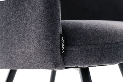 Фото Обеденный стул YAN темно-серого цвета