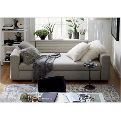 Фото Раскладной диван Eclipse светло-серого цвета