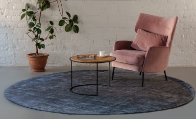 Фото Ковер LINEN Dark Blue диаметр 250 см