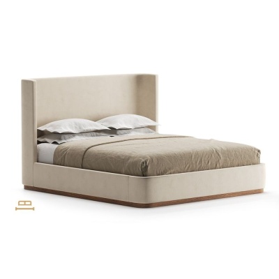 Фото Двуспальная кровать Shade бежевого цвета