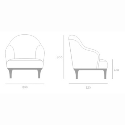 Фото Кресло TRONE темно-серого цвета