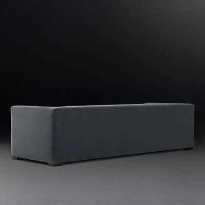 Фото Двухместный диван Modena Tufted Shelter темно-серого цвета