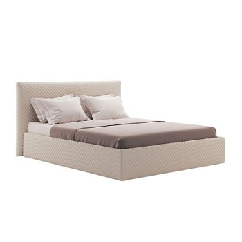 Фото Двуспальная кровать с подъемным механизмом Nice бежевого цвета