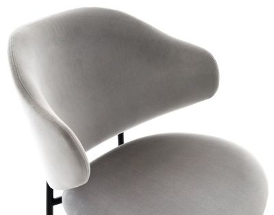 Фото Полубарный стул PRINCE серого цвета