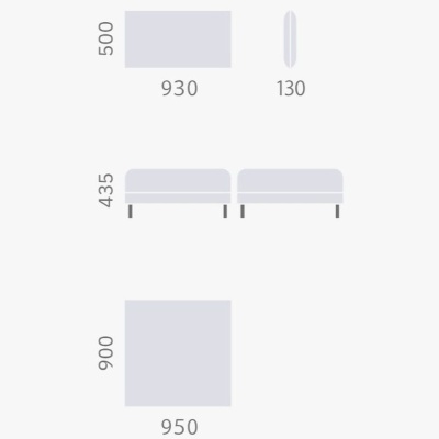 Фото Угловой диван JOGVAN  серого цвета