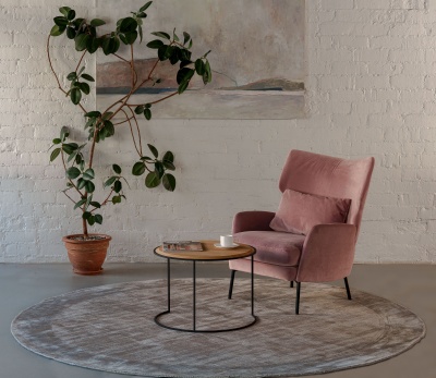 Фото Ковер TERE Light Gray диаметр 250 см