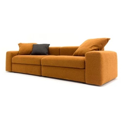 Фото Диван DUNE  горчичного цвета