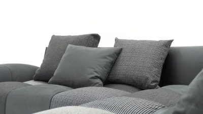 Фото Диван PIXEL комби-серый