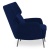 Фото Кресло с пуфом GLENTA темно-синего цвета Фото Кресло с пуфом GLENTA темно-синего цвета