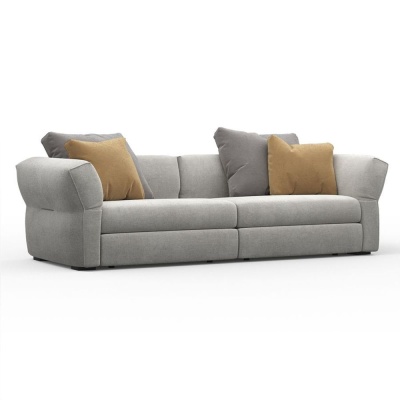 Фото Двухместный диван Twist серого цвета