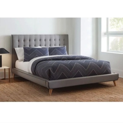 Фото Двуспальная кровать Minnesota серого цвета