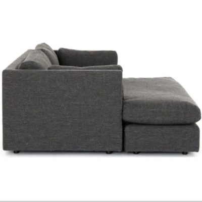 Фото Двухместный диван Archer темно-серого цвета