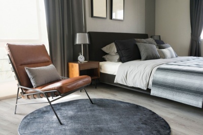 Фото Ковер LINEN Dark Blue диаметр 300 см