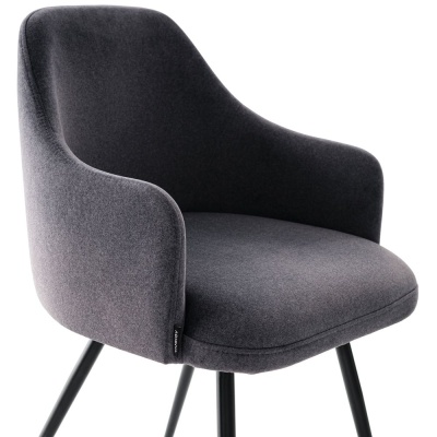 Фото Обеденный стул MARCEL темно-серого цвета