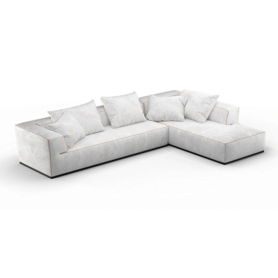 Фото Угловой диван KANO светло-серого цвета