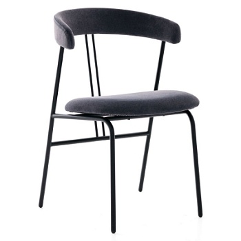 Фото Обеденный стул VIOLIN темно-серого цвета