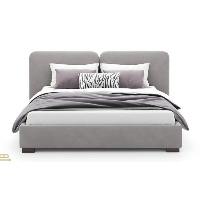 Фото Двуспальная кровать FREEDOM серого цвета