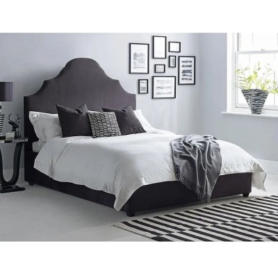 Фото Двуспальная кровать Attica черного цвета