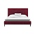 Фото Двуспальная кровать с изголовьем Cali цвета бордо