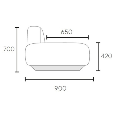Фото Диван DEVEL бежевого цвета