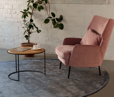 Фото Ковер LINEN Dark Blue диаметр 200 см