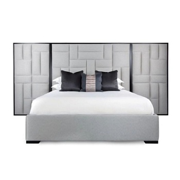 Фото Двуспальная кровать Sloane Royale серого цвета