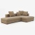 Фото Угловой диван Magnus светло-коричневого цвета Фото Угловой диван Magnus светло-коричневого цвета