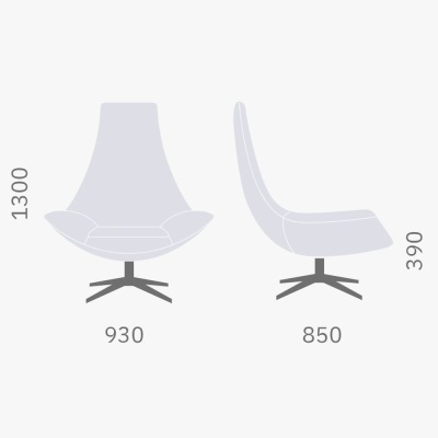 Фото Кресло EIFOR BL коньячного цвета