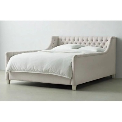 Фото Двуспальная кровать Devyn кремового цвета