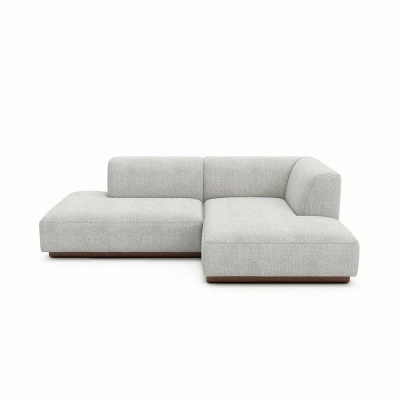 Фото Угловой диван Lance светло-серого цвета