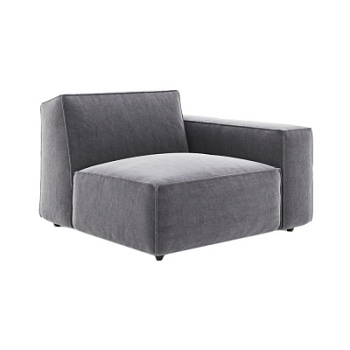 Фото Угловой модуль Como серого цвета