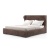 Фото Двуспальная кровать Ladone коричневого цвета Фото Двуспальная кровать Ladone коричневого цвета