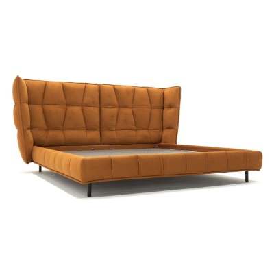 Фото Кровать HUSK горчичного цвета