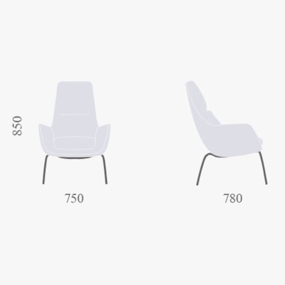 Фото Кресло ASTRID красного цвета