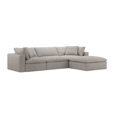 Фото Угловой диван Soft серого цвета