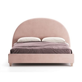 Фото Двуспальная кровать Luna бежево-розового цвета