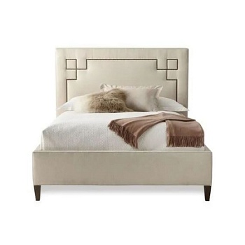 Фото Двуспальная кровать Gavin кремового цвета