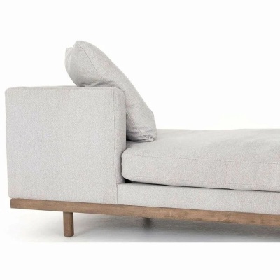 Фото Двухместный диван Twin Fabio светло-серого цвета